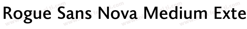Rogue Sans Nova Medium Extended字体转换